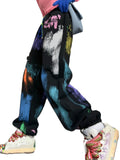 "Graffiti" Baggy Sweat Pants (Cuffed)