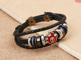 Naruto "Jutsu" Cowhide Bracelet