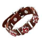 Naruto "Jutsu" Cowhide Bracelet